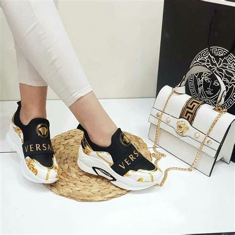 sneakers dama versace|versace sneakers women.